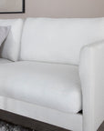 Venture Home Zoom 2-seat sofa - Black / Light Beige Fabric - vivahabitat.com