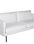 Venture Home Zoom 2-seat sofa - Black / Light Beige Fabric - vivahabitat.com