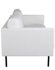 Venture Home Zoom 2-seat sofa - Black / Light Beige Fabric - vivahabitat.com