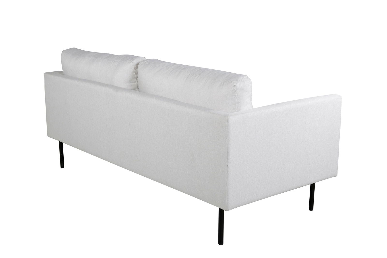 Venture Home Zoom 2-seat sofa - Black / Light Beige Fabric - vivahabitat.com