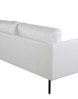 Venture Home Zoom 2-seat sofa - Black / Light Beige Fabric - vivahabitat.com