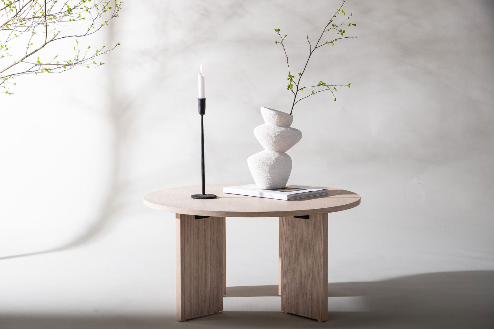 Vind Askerön Sofa Table - Whitewash / Wood - vivahabitat.com