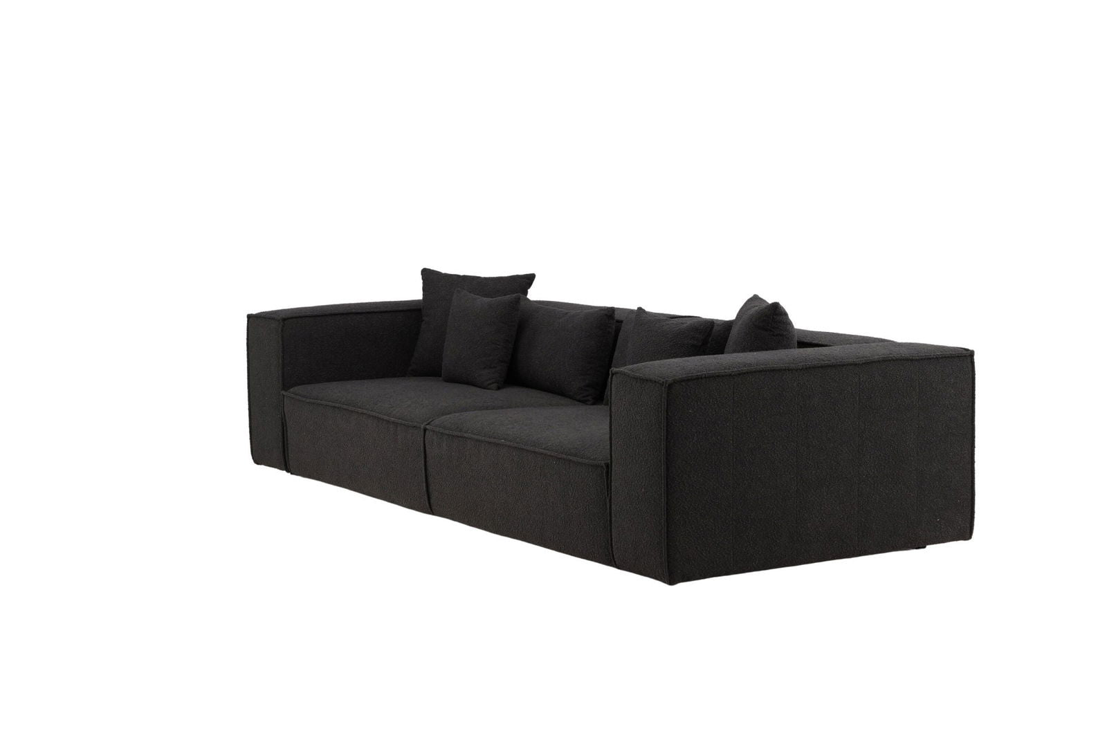 Vind Gillholmen Sofa - Black / Black Boucle - vivahabitat.com
