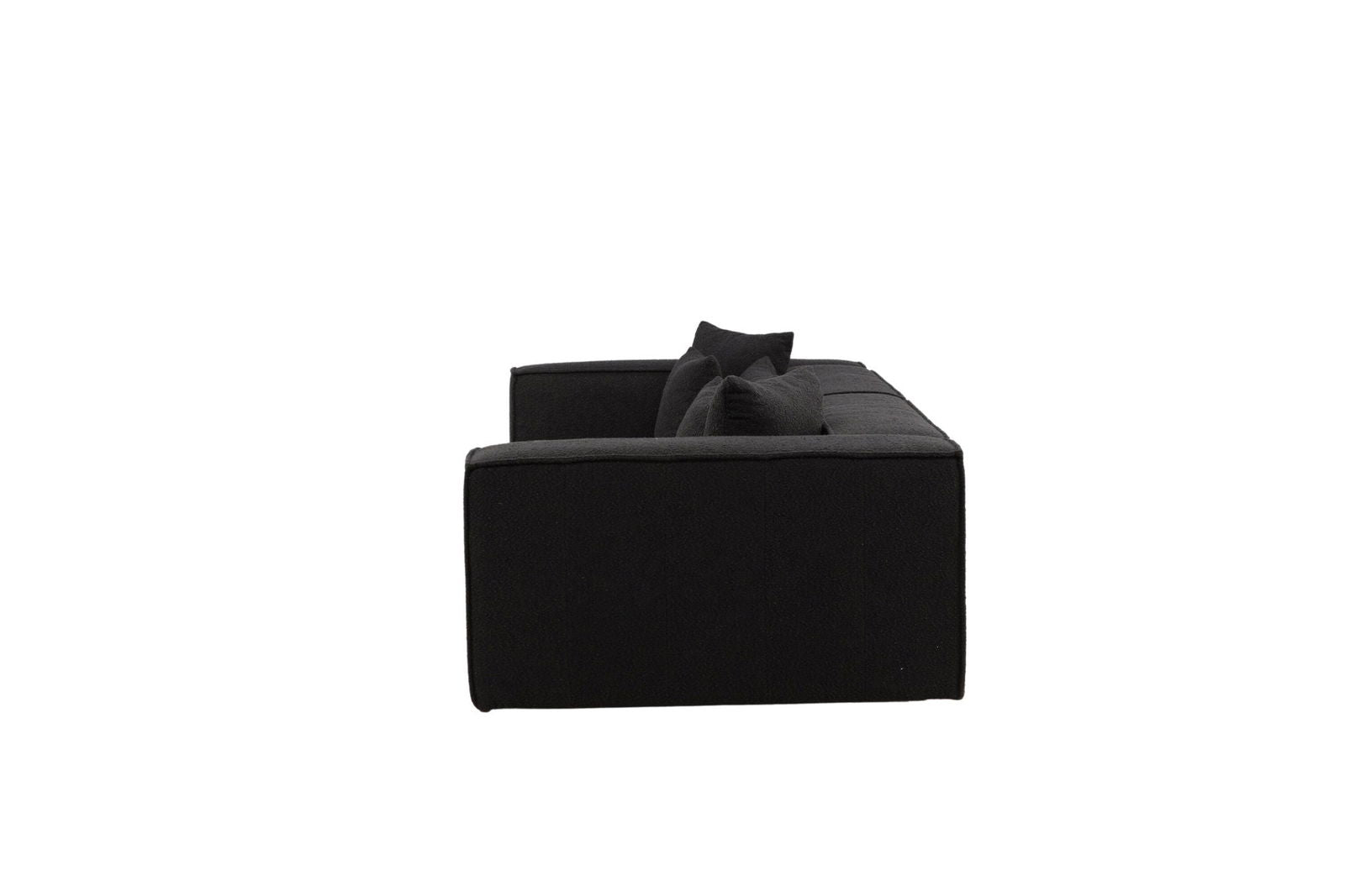 Vind Gillholmen Sofa - Black / Black Boucle - vivahabitat.com