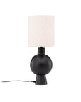 Vind Mysterna Table Lamp - Black / Fabric Beige - vivahabitat.com