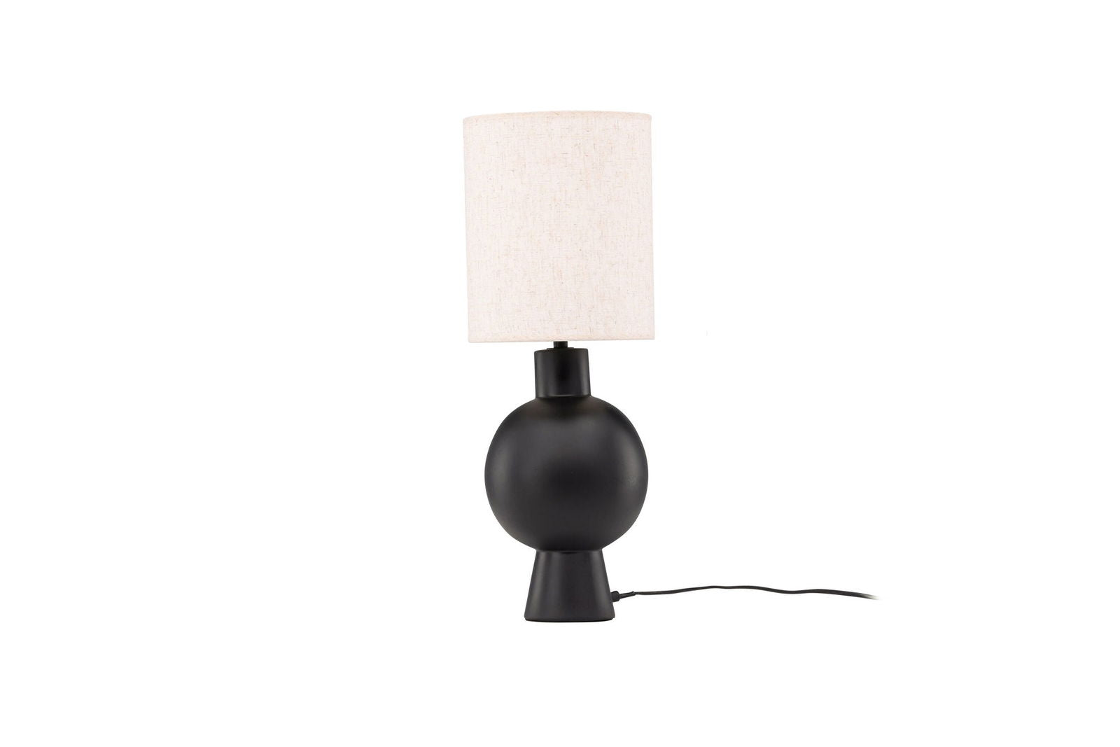 Vind Mysterna Table Lamp - Black / Fabric Beige - vivahabitat.com