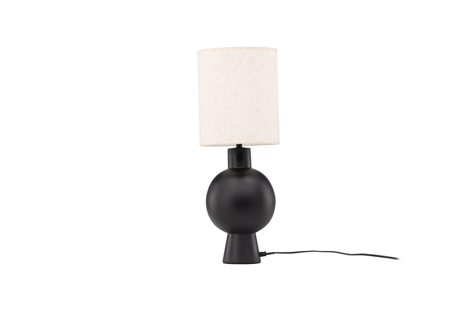 Vind Mysterna Table Lamp - Black / Fabric Beige - vivahabitat.com