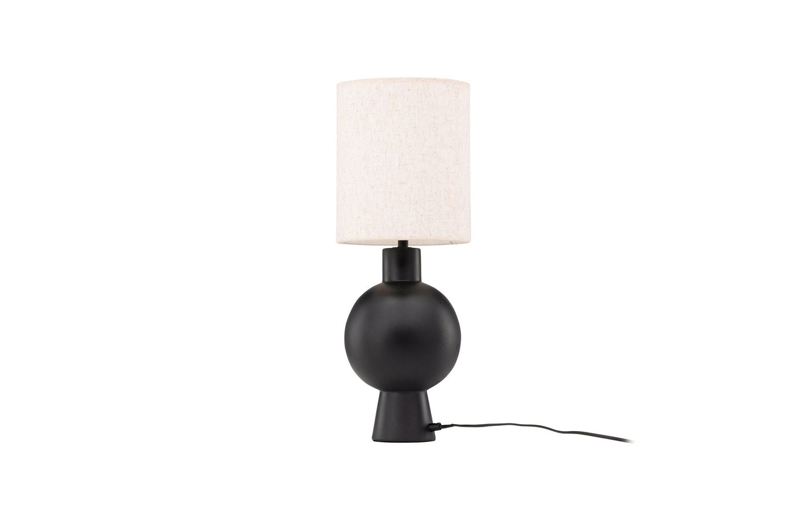 Vind Mysterna Table Lamp - Black / Fabric Beige - vivahabitat.com
