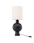 Vind Mysterna Table Lamp - Black / Fabric Beige - vivahabitat.com