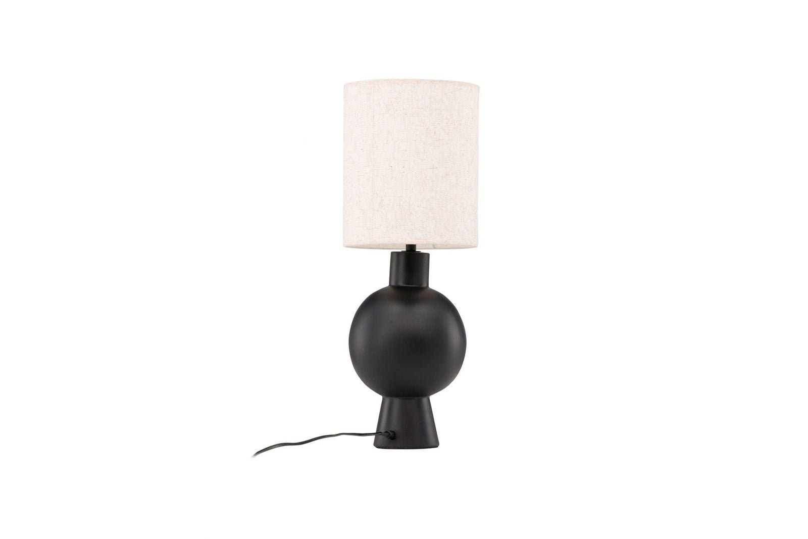 Vind Mysterna Table Lamp - Black / Fabric Beige - vivahabitat.com