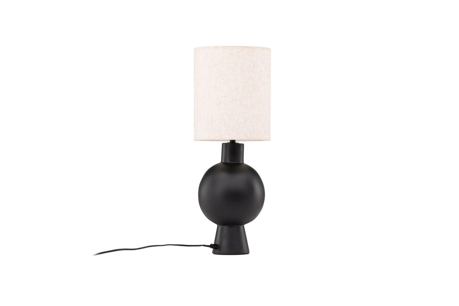 Vind Mysterna Table Lamp - Black / Fabric Beige - vivahabitat.com