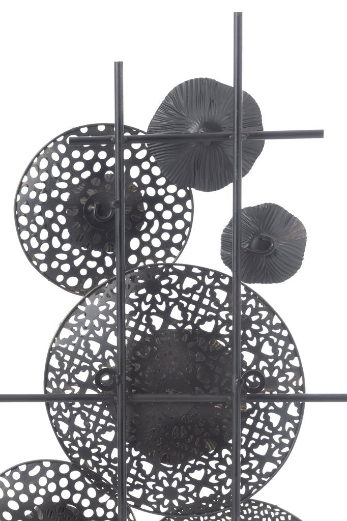 Wall Deco Flowers Metal Brown - vivahabitat.com