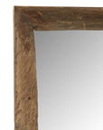 Wall Mirror Rectangle Wood Brown Large - vivahabitat.com