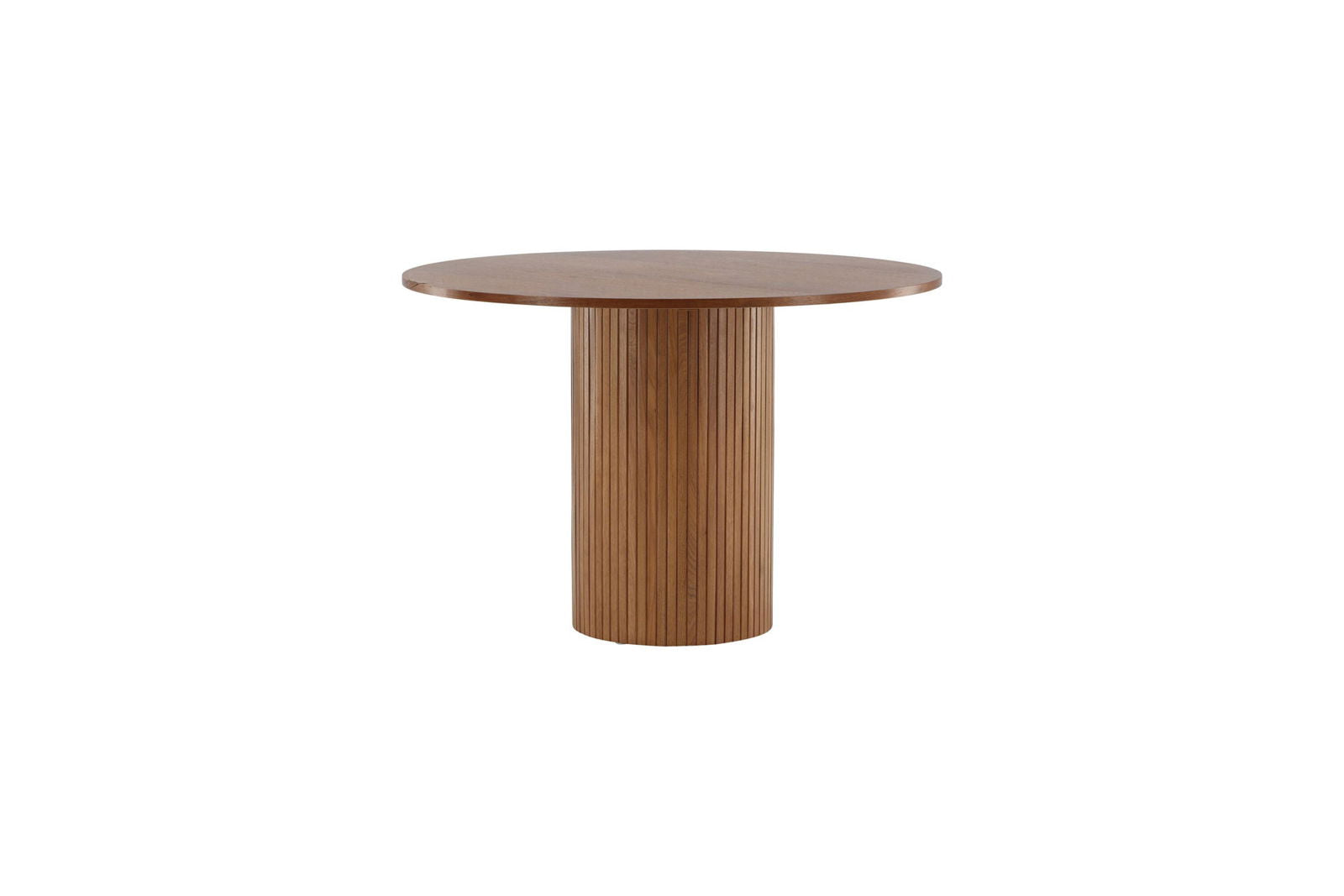 Venture Home Bianca Round Dining Table - Walnut / Walnut Veneer - vivahabitat.com