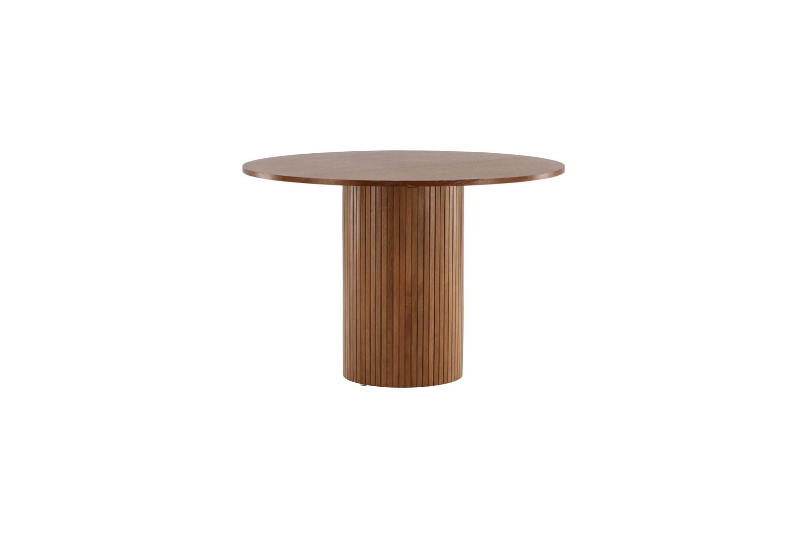 Venture Home Bianca Round Dining Table - Walnut / Walnut Veneer - vivahabitat.com