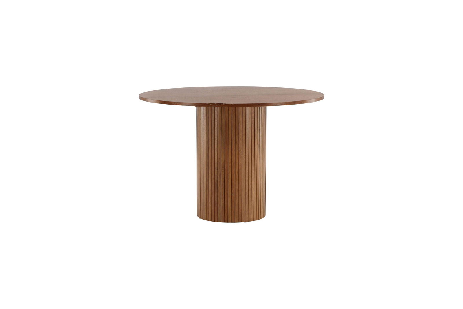 Venture Home Bianca Round Dining Table - Walnut / Walnut Veneer - vivahabitat.com