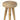 Stool Round Teak Wood/Water Hyacinth White - vivahabitat.com