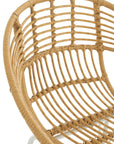 Arm Chair Jeanne Outdoors Met/Rattan Natural/White - vivahabitat.com