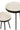 Set Of 3 Sidetables Metal Black/White - vivahabitat.com