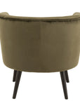 Chair Tub Textile/Wood Green - vivahabitat.com