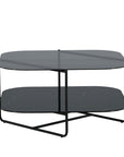 Venture Home un-line Sofa Table Black/Smoked Glass/black Glass Marble - vivahabitat.com