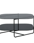 Venture Home un-line Sofa Table Black/Smoked Glass/black Glass Marble - vivahabitat.com