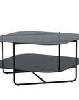 Venture Home un-line Sofa Table Black/Smoked Glass/black Glass Marble - vivahabitat.com