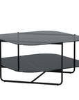 Venture Home un-line Sofa Table Black/Smoked Glass/black Glass Marble - vivahabitat.com