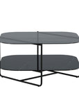 Venture Home un-line Sofa Table Black/Smoked Glass/black Glass Marble - vivahabitat.com