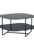 Venture Home un-line Sofa Table Black/Smoked Glass/black Glass Marble - vivahabitat.com