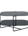 Venture Home un-line Sofa Table Black/Smoked Glass/black Glass Marble - vivahabitat.com