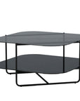 Venture Home un-line Sofa Table Black/Smoked Glass/black Glass Marble - vivahabitat.com