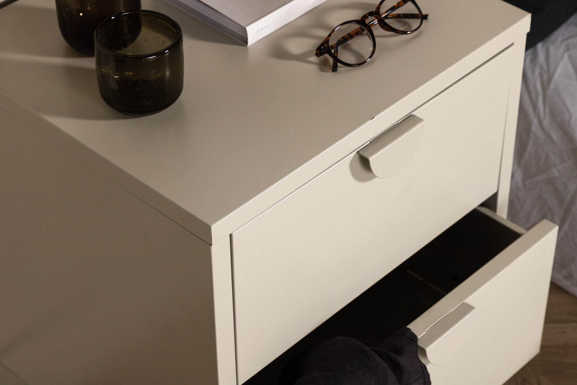 Venture Home Piring 2 Drawer - Beige/ Beige - vivahabitat.com