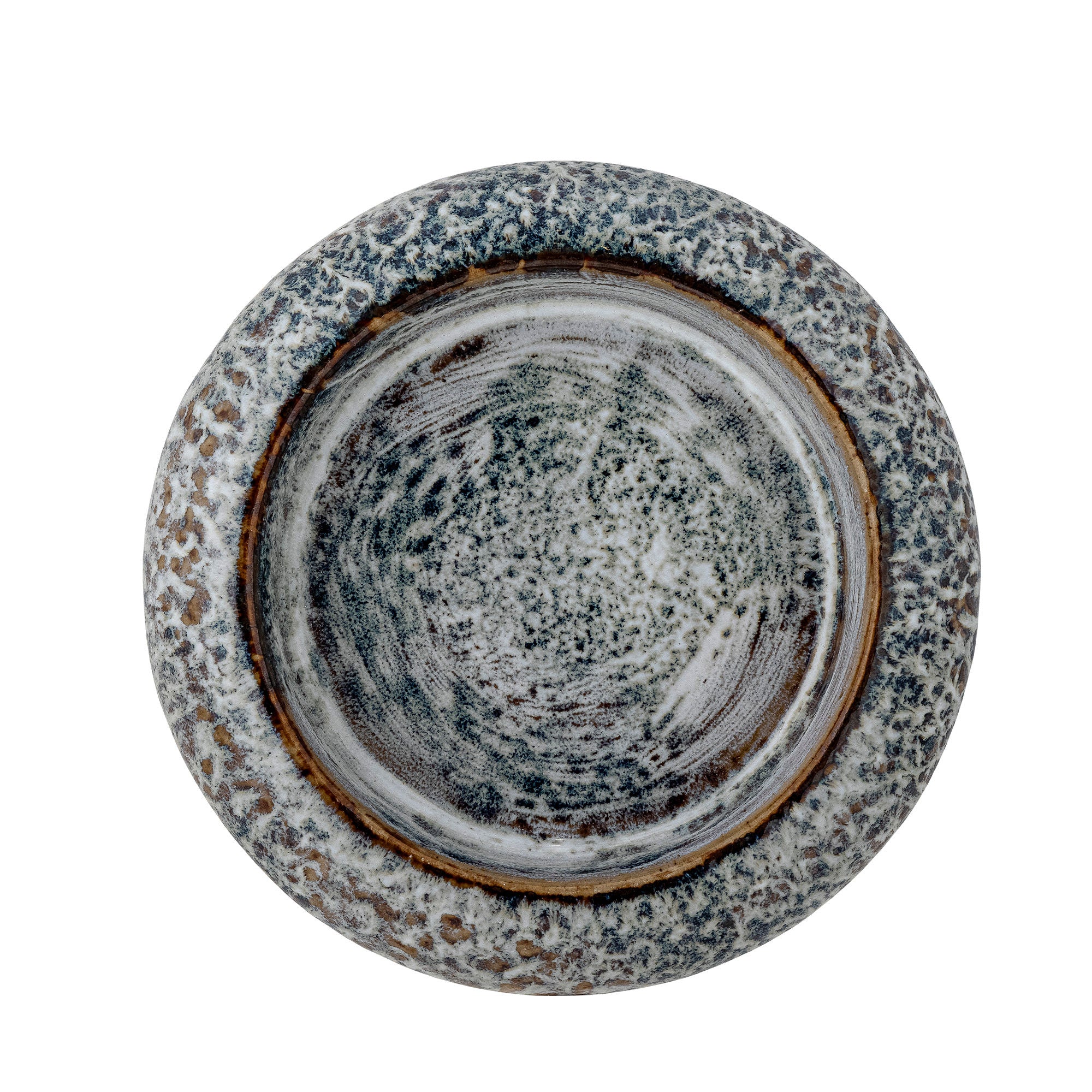 Bloomingville Oshin Candle Holder, Grey, Stoneware - vivahabitat.com