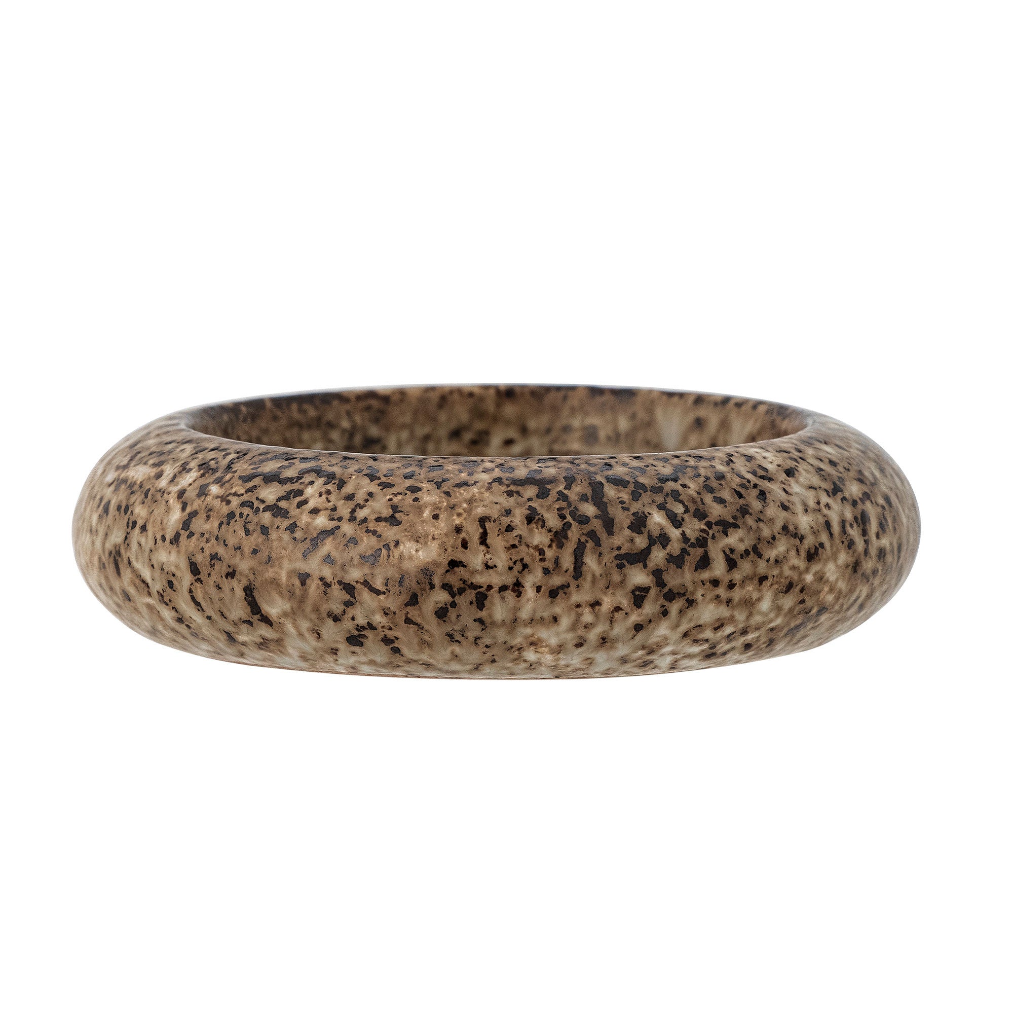 Bloomingville Oshin Candle Holder, Brown, Stoneware - vivahabitat.com