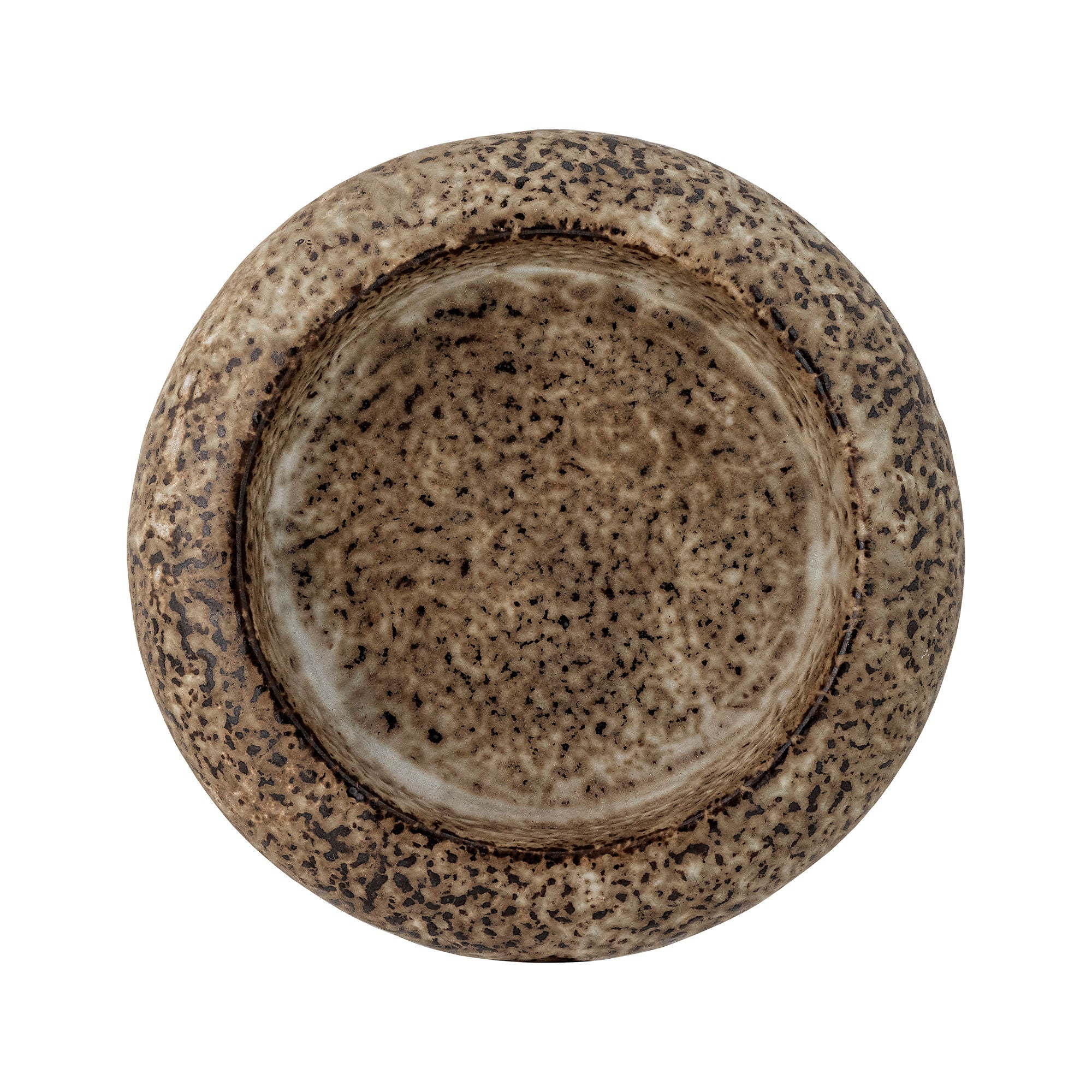 Bloomingville Oshin Candle Holder, Brown, Stoneware - vivahabitat.com