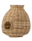 Bloomingville Ottine Lantern w/Glass, Nature, Bamboo - vivahabitat.com