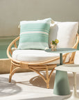 Chair+Cushion Rattan/Textile Natural/White - vivahabitat.com