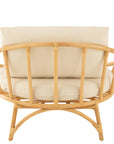 Chair+Cushion Rattan/Textile Natural/White - vivahabitat.com