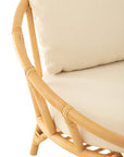 Chair+Cushion Rattan/Textile Natural/White - vivahabitat.com