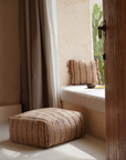 The Oh My Gee Pouf - Beige Black