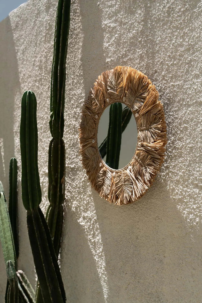The Palm Tree Spiegel - Natural - M