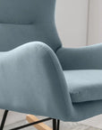 Meno 26''Wide Modern Stylish Upholstered Arms Nursery Rocking Accent Chair - USA shipping only - vivahabitat.com