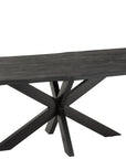 Dining Table Gerard Mango Wood Black - vivahabitat.com