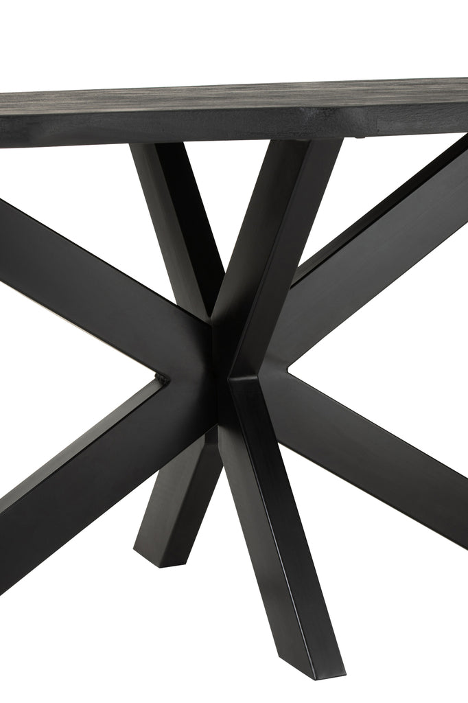 Dining Table Gerard Mango Wood Black - vivahabitat.com