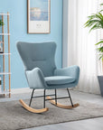 Meno 26''Wide Modern Stylish Upholstered Arms Nursery Rocking Accent Chair - USA shipping only - vivahabitat.com