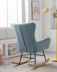 Meno 26''Wide Modern Stylish Upholstered Arms Nursery Rocking Accent Chair - USA shipping only - vivahabitat.com