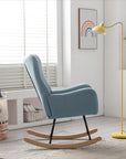 Meno 26''Wide Modern Stylish Upholstered Arms Nursery Rocking Accent Chair - USA shipping only - vivahabitat.com