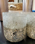 Candleholder broken glass/silver - vivahabitat.com