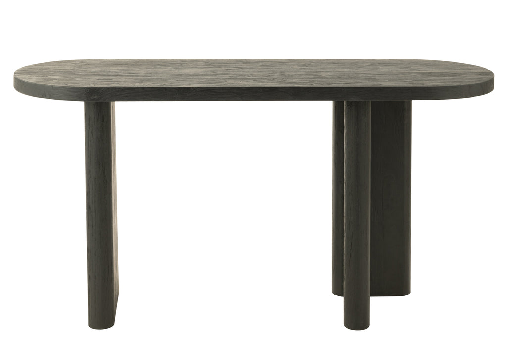 Table Teak Wood Black - vivahabitat.com